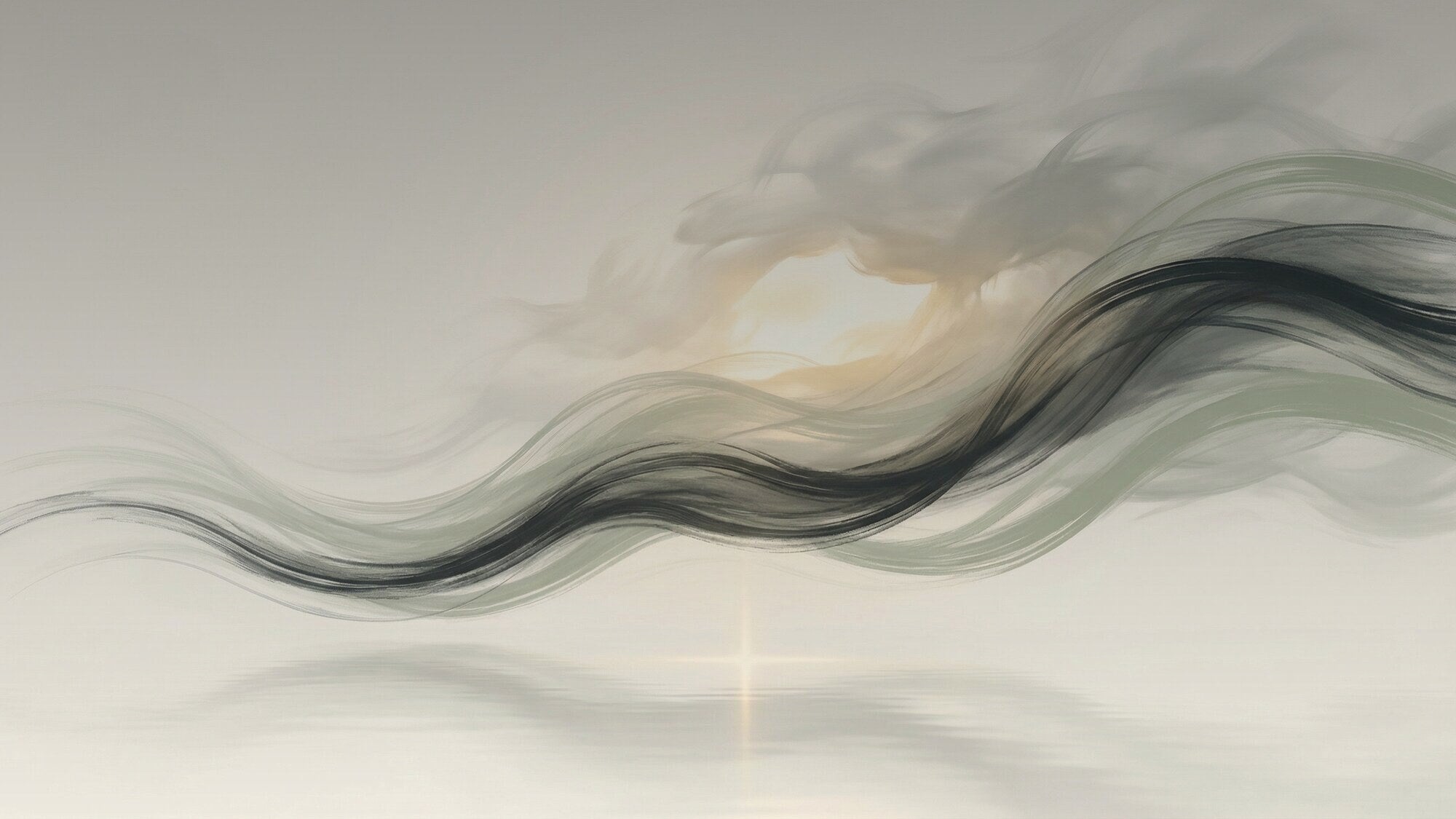 Peace in the Storm - calm abstract waves with soft light, Lightstead
