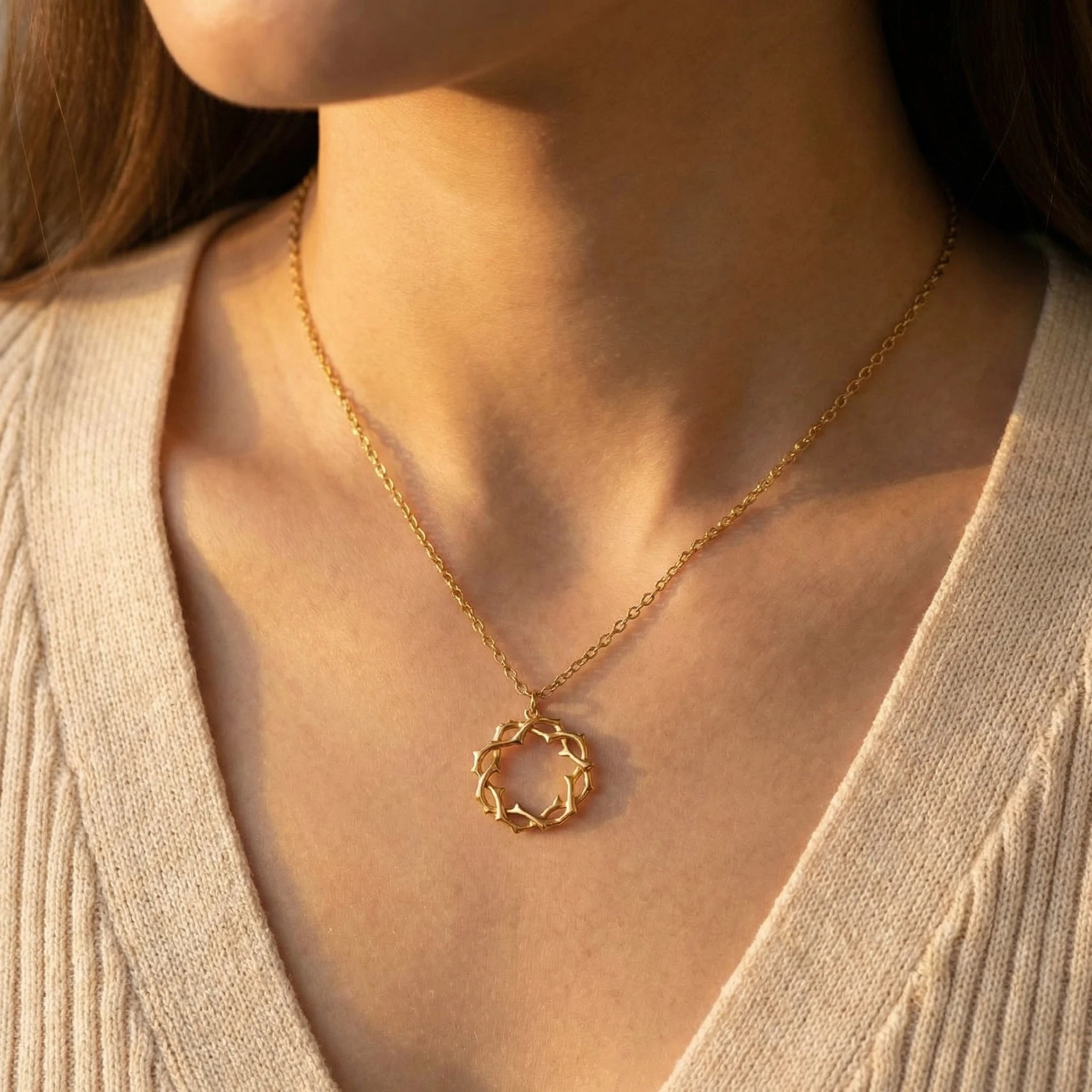 Thorn Crown Pendant Necklace image 2