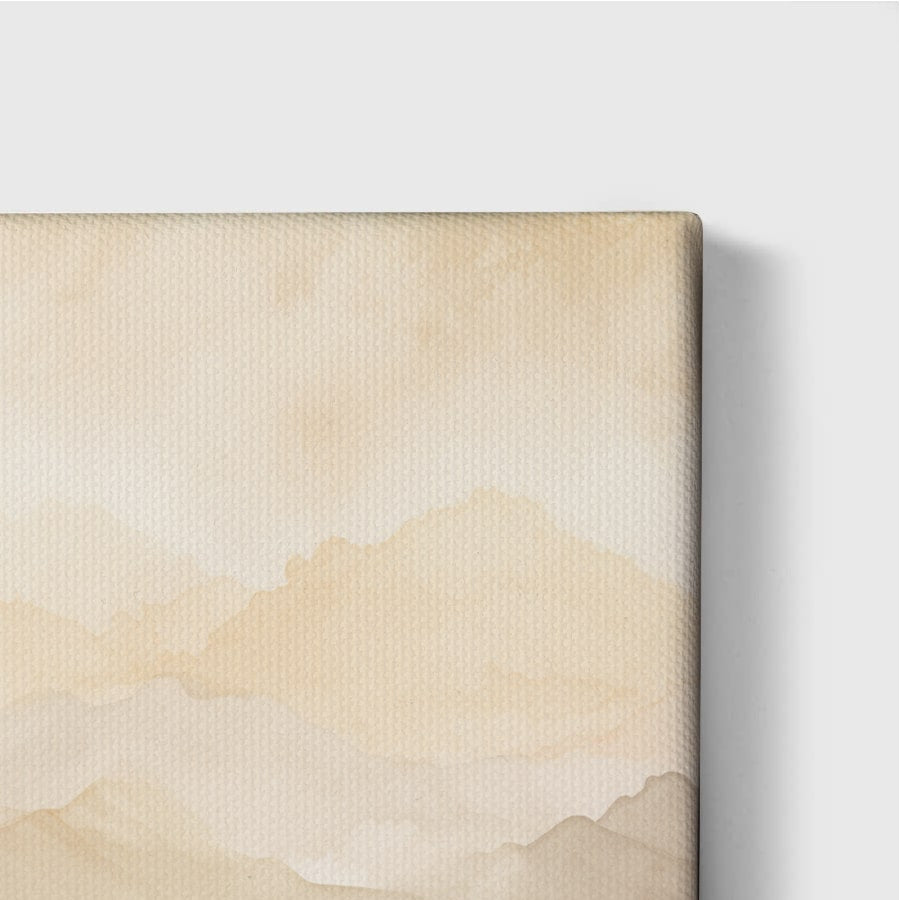 A canvas depicting the parable of the lost sheep, with Jesus searching for the lost sheep.